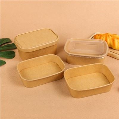 직사각형 종이 샐러드 그릇